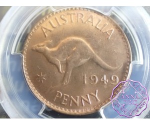 Australia 1949 M Penny PCGS MS62RD