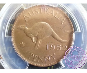 Australia 1952 A Penny PCGS MS63BN