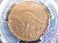 Australia 1956 Y Penny PCGS MS64RN