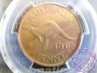 Australia 1962 Y Dot Penny PCGS MS64RB