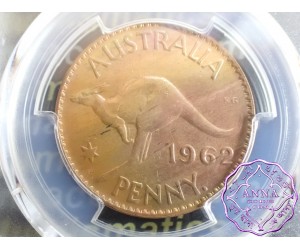 Australia 1962 Y Dot Penny PCGS MS64RB