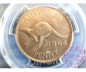 Australia 1964 M Penny PCGS MS64RB