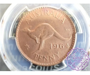 Australia 1964 M Penny PCGS MS64RD