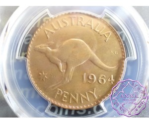 Australia 1964 Y Penny PCGS MS64RB