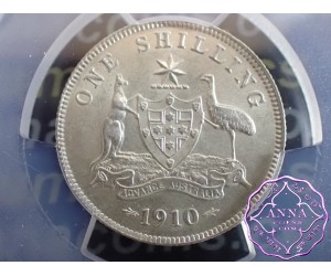 Australia 1910 Shilling PCGS MS62