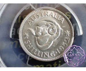 Australia 1952 Shilling PCGS MS64+