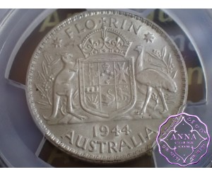 Australia 1944 Florin PCGS MS62