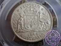 Australia 1944 S Florin PCGS MS62