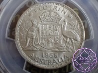 Australia 1958 Florin PCGS MS62