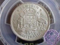 Australia 1959 Florin PCGS MS62