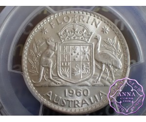 Australia 1960 Florin PCGS MS61