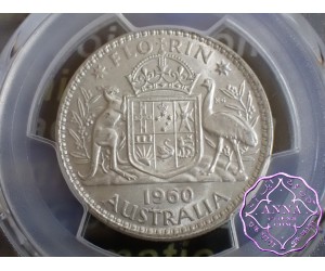 Australia 1960 Florin PCGS MS62