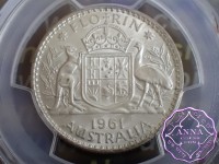 Australia 1961 Florin PCGS MS62