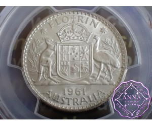 Australia 1961 Florin PCGS MS62