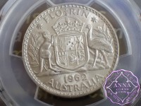 Australia 1962 Florin PCGS MS62