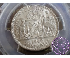 Australia 1962 Florin PCGS MS62