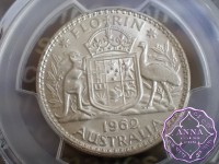 Australia 1962 Florin PCGS MS63+