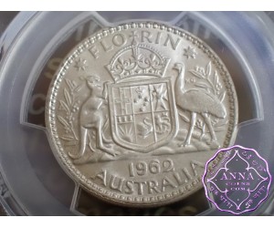 Australia 1962 Florin PCGS MS63+