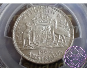 Australia 1962 Florin PCGS MS64