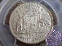 Australia 1963 Florin PCGS MS62