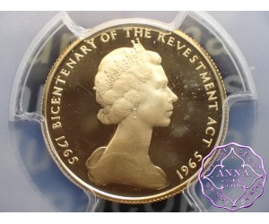 Isle of Man 1965 Gold Half Sovereign PCGS PR67DCAM