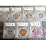 NZ 1965 Specimen 7 Coins Full Set PCGS SP65-67