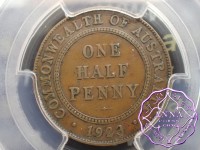 Australia 1923 Halfpenny PCGS VF20