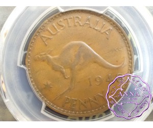 Australia 1946 Penny PCGS AU50