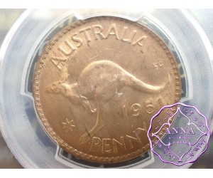 Australia 1951 M Penny PCGS MS63RB