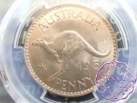 Australia 1951 PL Penny PCGS MS65RB