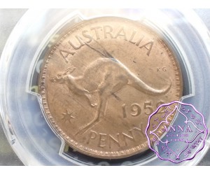 Australia 1952 M Penny PCGS MS64RB