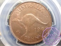 Australia 1962 Y Penny PCGS MS64RB