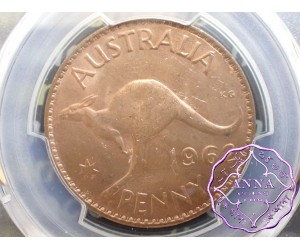 Australia 1962 Y Penny PCGS MS64RB