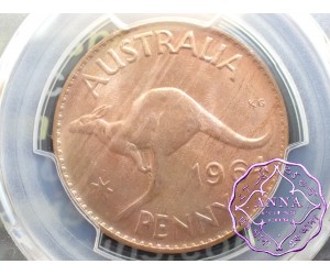 Australia 1964 Y Penny PCGS MS64RB