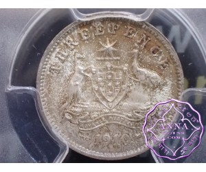 Australia 1910 Threepence PCGS MS66