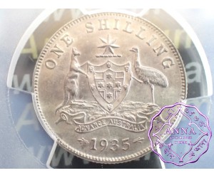 Australia 1935 Shilling PCGS AU55