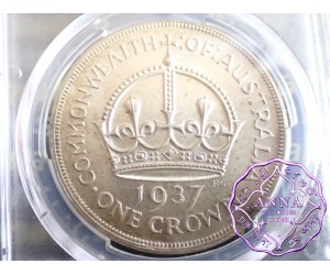 Australia 1937 Crown PCGS MS63