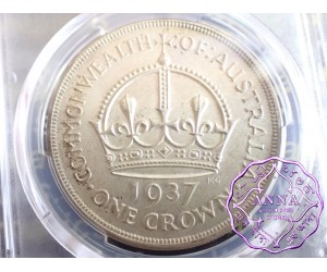 Australia 1937 Crown PCGS MS63