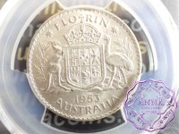 Australia 1953 Florin PCGS MS63