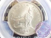 Australia 1954 Royal Visit Florin PCGS MS64