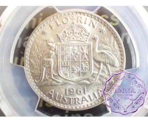 Australia 1961 Florin PCGS MS64