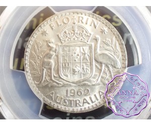 Australia 1962 Florin PCGS MS63