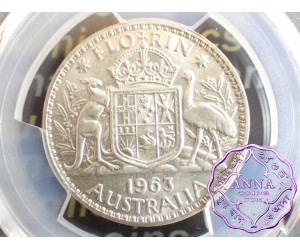 Australia 1963 Florin PCGS MS65